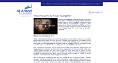 Desktop Screenshot of al-ansarifoundation.org