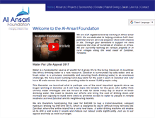 Tablet Screenshot of al-ansarifoundation.org